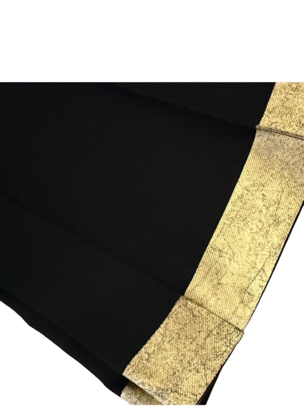 Cynthia Rowley Athena Gold Hem Cropped Pants NWT Size 6 - Picture 7 of 10